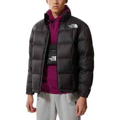 The North Face High Collar Puffer Quilted Jacket In Black
