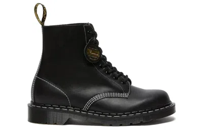 Dr. Martens' Dr.martens 1460 Pascal Made In England Cavalier Leather Lace Up Boots 'black Cavalier'