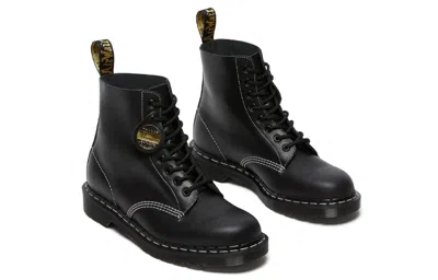 Dr. Martens' Dr.martens 1460 Pascal Made In England Cavalier Leather Lace Up Boots 'black Cavalier'