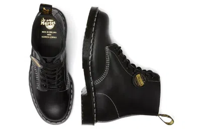 Dr. Martens' Dr.martens 1460 Pascal Made In England Cavalier Leather Lace Up Boots 'black Cavalier'