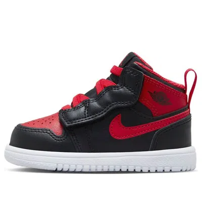 Air Jordan (td)  1 Mid Alt 'bred Toe' In Black