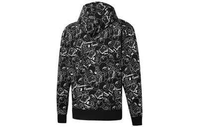 Puma Club All Over Print Full Zip Hoodie Jacket 'black'