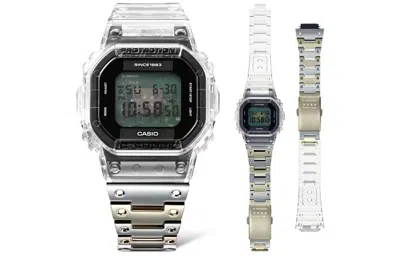 Casio G-shock Digital 'clear Metalic' In Metallic