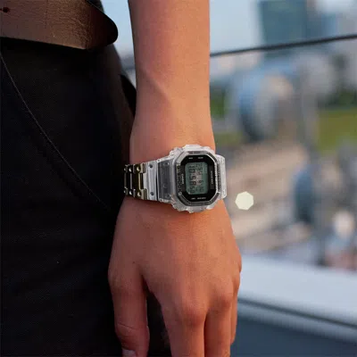 Casio G-shock Digital 'clear Metalic' In Metallic