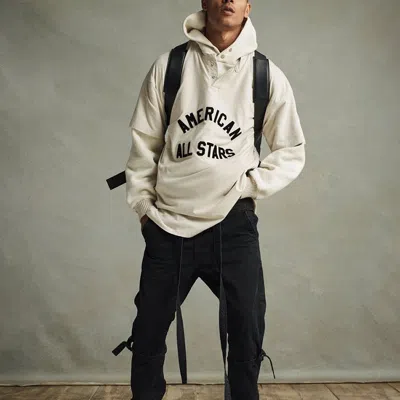 Fear Of God All Star Henley Tee 'cream Heather' In Neutral