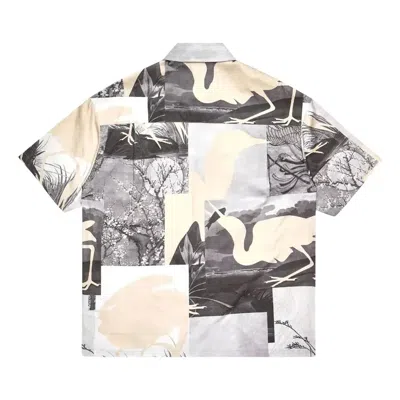Heron Preston Cut Out Bowling Shirt 'grey' In Gray