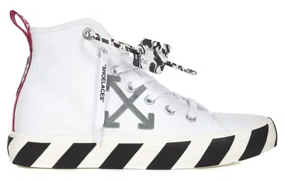 Off-white Vulcanised Mid-top Sneakers