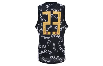 Air Jordan Paris Saint-germain Printing Basketball Tops Vest Black