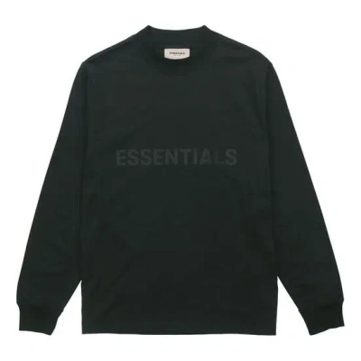 Essentials Fear Of God  Fw20 Long Sleeve Logo Tee 'black'