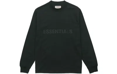 Essentials Fear Of God  Fw20 Long Sleeve Logo Tee 'black'