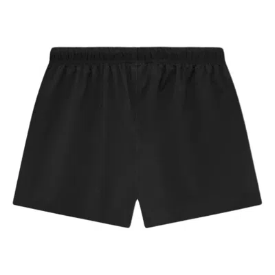 Essentials Fear Of God  Nylon Running Shorts 'jet Black' In Black