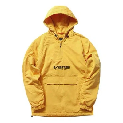 Vans Men's  Casual Printing Zipper Hooded Jacket Yellow