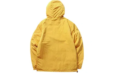 Vans Men's  Casual Printing Zipper Hooded Jacket Yellow