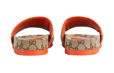 Gucci (wmns)  Slide X The North Face 'beige Orange Monogram'