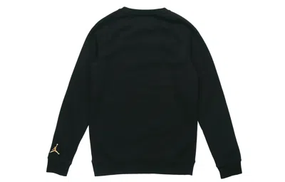 Air Jordan Fleece Knit Round Neck Hoodie Men's Black
