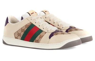 Gucci Screener Lace-up Sneakers In Multicolor