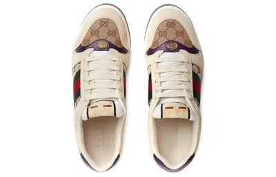 Gucci Screener Lace-up Sneakers In Multicolor