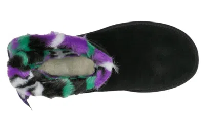 Ugg (wmns)  Mini Bailey Bow Plaid Punk Boot 'black Purple'