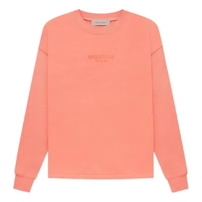 Essentials Fear Of God  Fw22 Relaxed Crewneck Coral In Pink