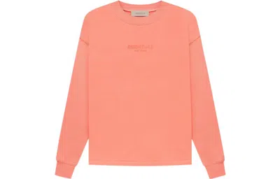 Essentials Fear Of God  Fw22 Relaxed Crewneck Coral In Pink