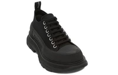 Alexander Mcqueen Tread Slick Sneakers In Black Silver