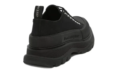 Alexander Mcqueen Tread Slick Sneakers In Black Silver