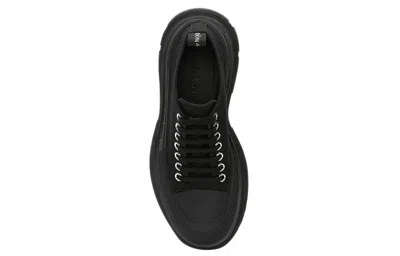 Alexander Mcqueen Tread Slick Sneakers In Black Silver