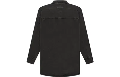 Essentials Fear Of God  Ss22 Long Sleeve Denim Shirt 'black'