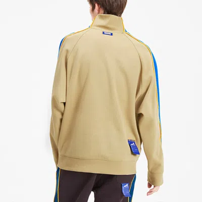 Puma X Ader Error Unisex Stand-up Collar Sweatshirt Khaki In Yellow