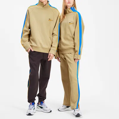 Puma X Ader Error Unisex Stand-up Collar Sweatshirt Khaki In Yellow