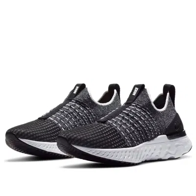 Nike React Phantom Run Flyknit 2 Running Shoe In Black