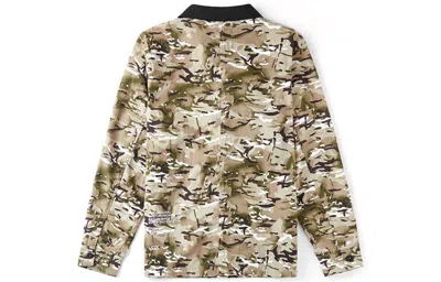 Vans Men's  Work Weird Colorblock Big Pocket Lapel Jacket Camouflage In Brown