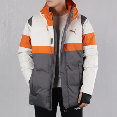 Puma Protective Down Jacket 'grey' In Gray