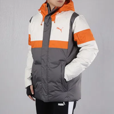 Puma Protective Down Jacket 'grey' In Gray