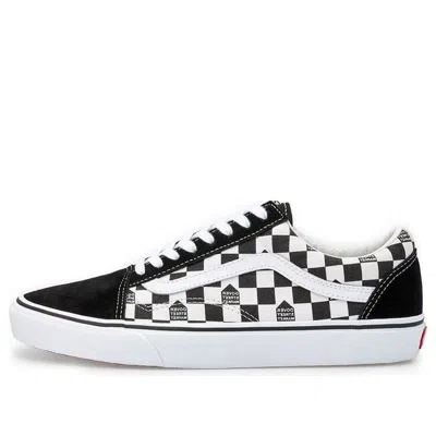 Vans Ua Og Old Skool Checkerboard Sneakers In Black