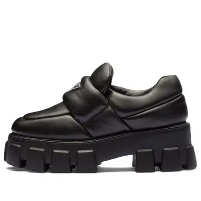 Prada Loafer Aus Weichem, Gepolstertem Nappa-leder