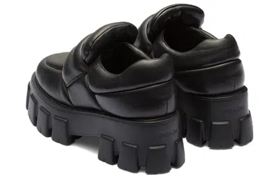 Prada Loafer Aus Weichem, Gepolstertem Nappa-leder