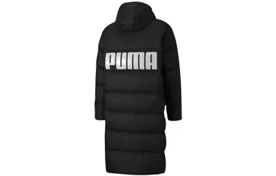 Puma Long Oversized Down Jacket 'black White'
