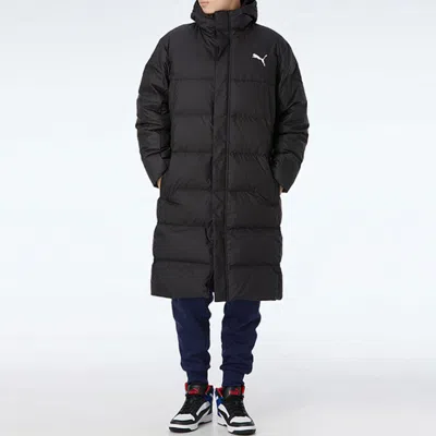 Puma Long Oversized Down Jacket 'black White'