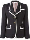 THOM BROWNE grosgrain trim blazer,DRYCLEANONLY