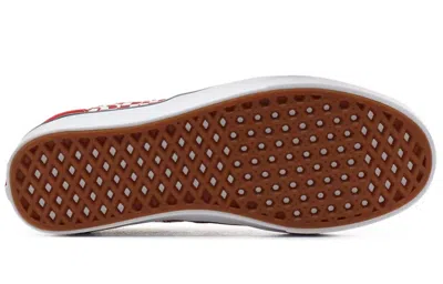 Vans Comfy Cush Era Men's Low Shoe Tear Check Racing Red/true White In Multi