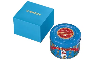 Casio G-shock Analog-digital 'black Gold' In Blue