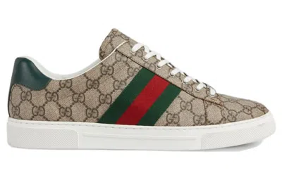 Gucci Men Ace Supreme Gg Fabric Low-top Sneakers In Multi