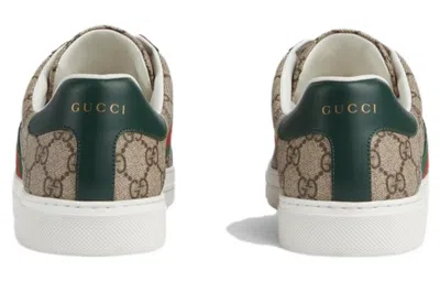 Gucci Men Ace Supreme Gg Fabric Low-top Sneakers In Multi