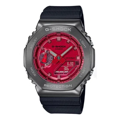 Casio G-shock Analog-digital 'red' In Black