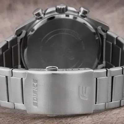 Casio Edifice Stainless Steel Strap Mens Blacksilver Analog
