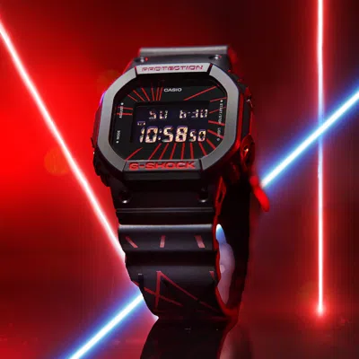 Casio G-shock Digital 'black' In Blue