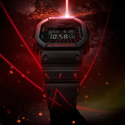 Casio G-shock Digital 'black' In Blue