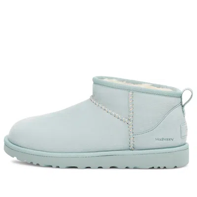 Ugg X Madhappy Classic Ultra Mini 'snow' In Blue