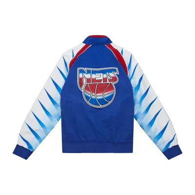 Mitchell & Ness Hardwood Classics New Jersey Nets 1993/94 Authentic Warm-up Jacket In Blue